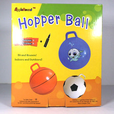 Inflatable Space Hopper Ball With Air Pump 20in Blue Clouds Indoor Outdoor