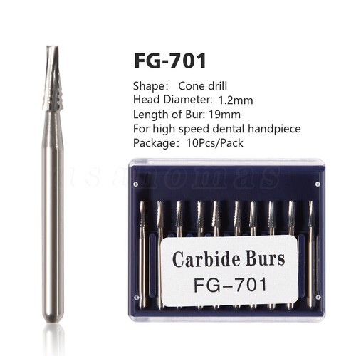 Dental White Polishing Stones Flame Cone shape FL2 CN1 RD1/ Carbide Round Burs - Picture 85 of 210