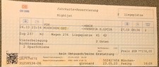 Fahrkarte 26.10.2023 München nach Venedig mit dem Nightjet Zurück am 29.10.23