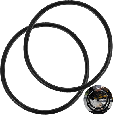 #ad 2 PCS Wheelchair Rear Wheel Solid Tires 24 x 1 3 8quot; PU Non Pneumatic Tires Whe $60.29