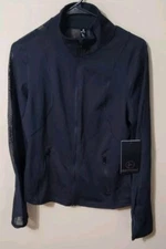 New 90 Degree by reflex Women's Size Large  Black Athletic Full Zip Jacket 