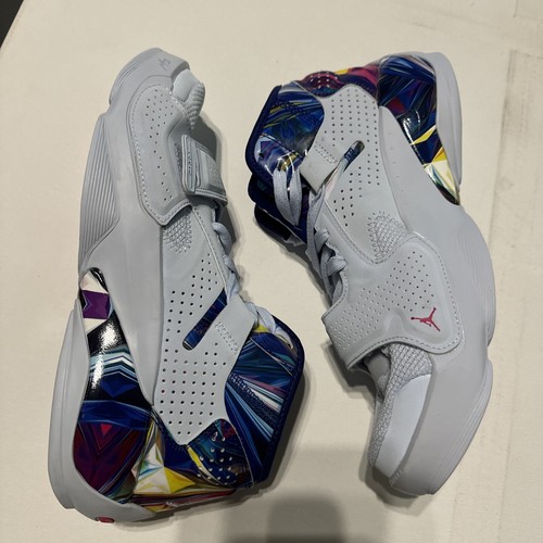 Nike Air Jordan Zion 2 Kids White Half Blue DO9514-467 GS Size 6 Womens 7.5 - Picture 6 of 19