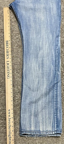 Robin's Jeans Herren Gr. 42 Nieten Denim Strass lange Klappe Taschen Distressed - Bild 22 von 24