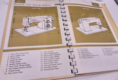 OEM Kenmore sewing Machine 1410 Instruction Manual - Picture 2 of 3