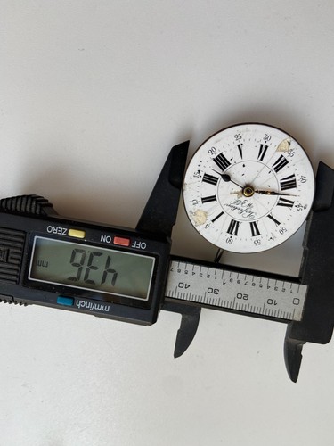 VINTAGE POCKET WATCH PARTS MOVMENT RARE NOT WORKING PERFECTION W&D DEPOSEE - Picture 11 of 12