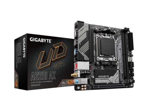 GIGABYTE A620I AX AM5 LGA 1718 AMD Mini-ITX Motherboard DDR5 Single M.2 - Picture 1 of 6