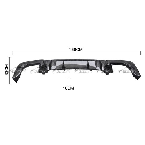 For BMW X3 X3M G01 M Sport 18-21 Carbon Fiber A Style Rear Bumpers Diffuser Lip - Picture 2 of 11
