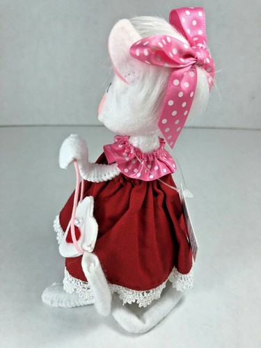 Muñeca Annalee 6" Sweetheart Girl Mouse #100116 NUEVA con Etiquetas y Bolso - Imagen 4 de 12
