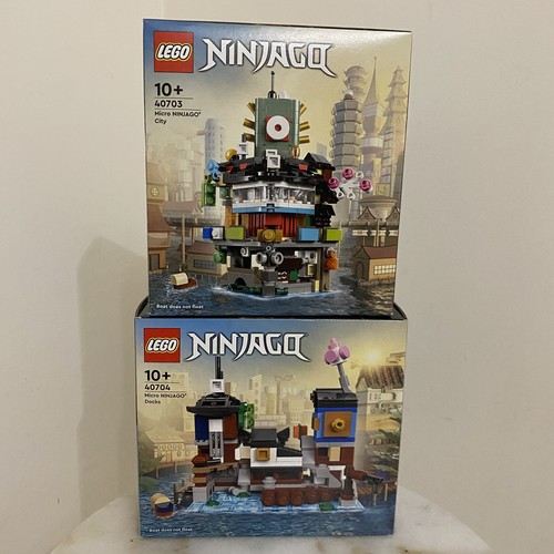 LEGO Ninjago 40703 and 40704 Micro Ninjago City and Dock | Brand New & Sealed ✅ - Picture 2 of 4