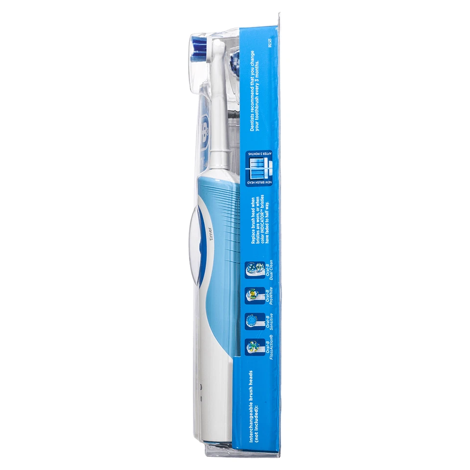 Oral-B Vitality Plus Braun Power Electric Rechargeable Toothbrush + 2 Refills - Image 4 of 4