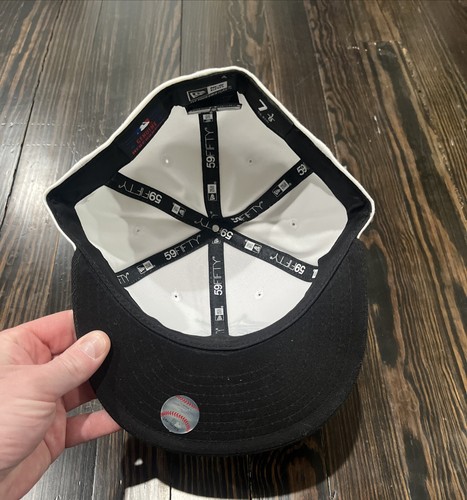 New Era 59Fifty MLB Miami Marlins 7 1/8 Fitted White Cotton NEW - Picture 5 of 7