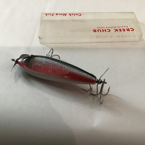 Creek Chub INJURED MINNOW 1505 Köder im DACE mit korrekter BOX!! L763 - Bild 3 von 6