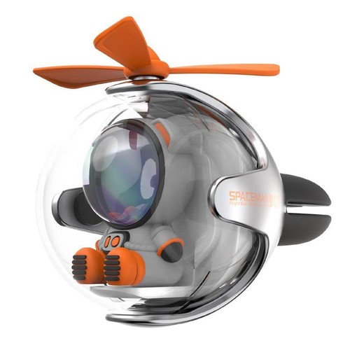 Clip de ambientador de aire de coche con iluminación de dibujos animados recargable Flying Ball, clips de ventilación automática - - Imagen 12 de 15