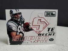 Anthony Becht 2002 Upper Deck XL Super Swatch Jersey New York Jets #'d 361/800