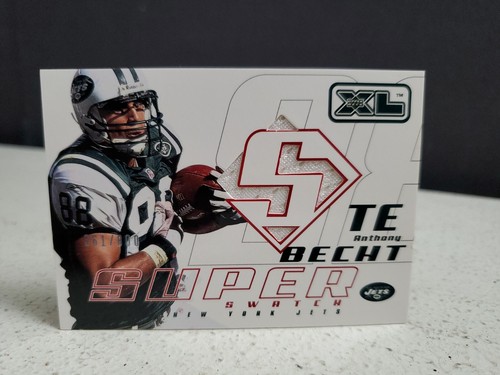 Anthony Becht 2002 Upper Deck XL Super Swatch Jersey New York Jets #'d 361/800 - Picture 1 of 5