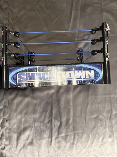 WWF WWE Ring Elite Smackdown Live Main Event Ring Mattel 2010 Wrestling Toy X2! - Imagen 19 de 22