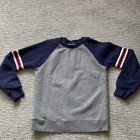 Hanna Andersson Sweatshirt Boys Size 140 (US 10) Color Block Gray Navy Pullover