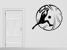 Sports Player Vinyl Decal Sport Basketball Ball Wall Sticker Decor n1052 