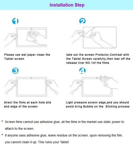 High Responsivity Tempered Glass Screen Protector for LG G Pad X 10.1" V930 NEW - Picture 4 of 4