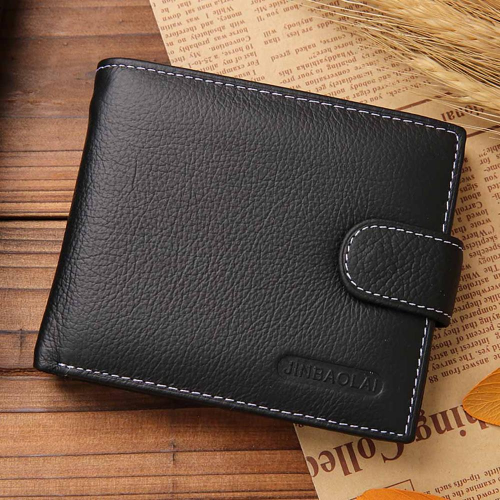 Leather Men Wallets Zipper Purse Man Card Horder Famous Wallet Name Engraving - Picture 17 of 19