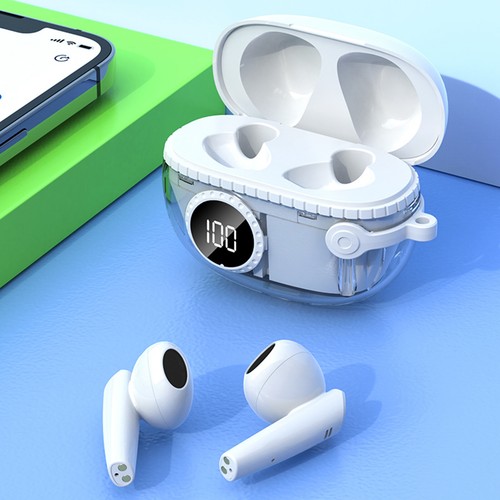 Cuffie Bluetooth 5.3 Doppio Microfono Auricolari Wireless Lunga Durata Batteria Nuove - Foto 16 di 36