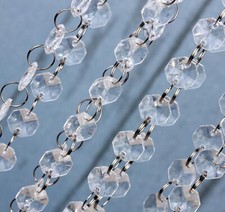 99FT Wedding Acrylic Crystal Garland Diamond Bead Chandelier Hanging Decoration