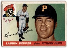 1955 Topps Laurin Pepper RC Pirates #147