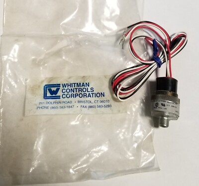 WHITMAN CONTROLS P119G-10H-K52L36 PRESSURE SWITCH, 5A 250VAC MAX PSIG 100,