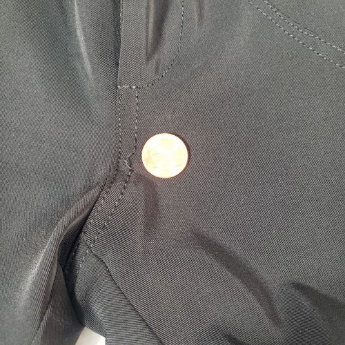 TRANSIT par such Wool Blend Stretch Straight Leg Pant Zip Detail Black Sz 2/US 6 - Picture 10 of 10