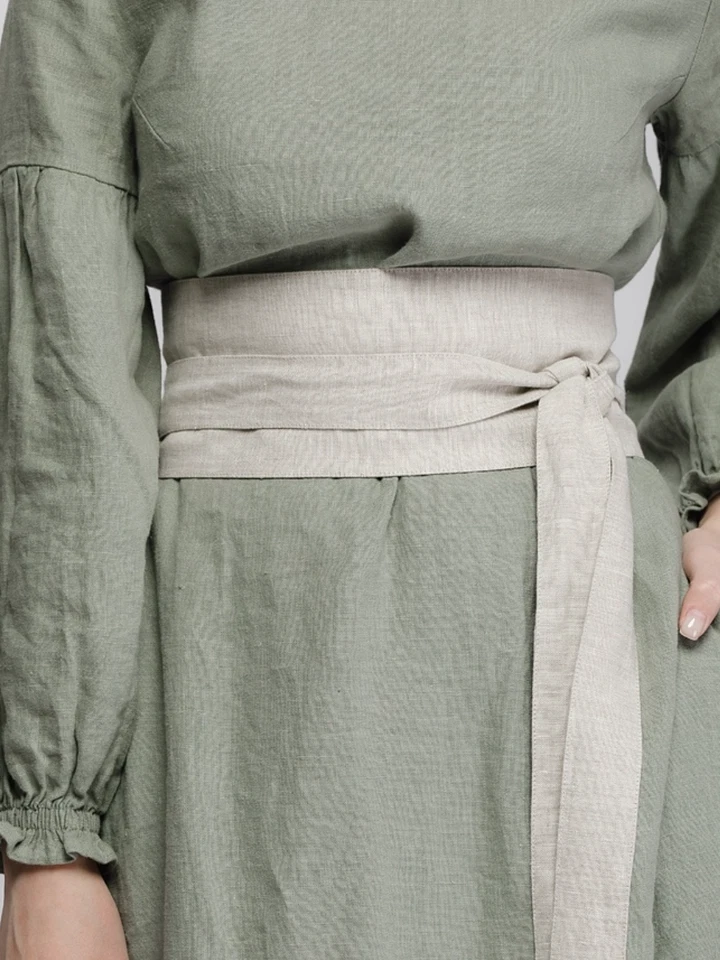 Women's Japanese Wide Belt Extra Corset Waistband Obi for Kimono Yukata Handmade - Image 2 of 4