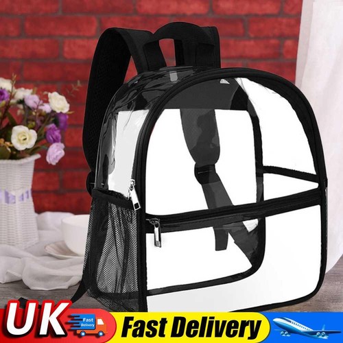 Mujeres Mochilas Transparentes Moda Transparente PVC Estudiantes Bolsos Escolares (estilo 1) Reino Unido