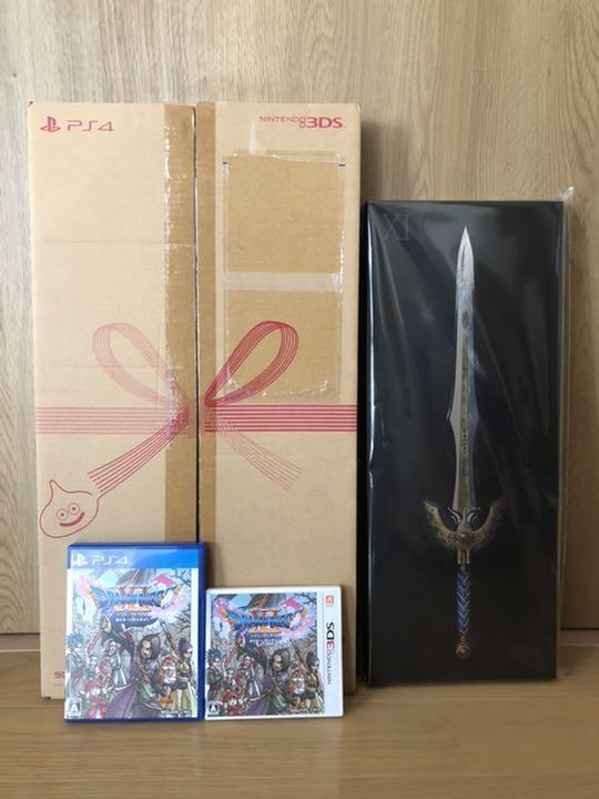 Dragon Quest XI 11 Limited Double Pack Brave Sword Box PS4 + 3DS