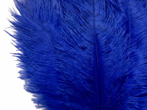 Centro de pieza de disfraz de Gatsby azul real de plumas monótonas de avestruz azul real de 17-19 - Imagen 8 de 9