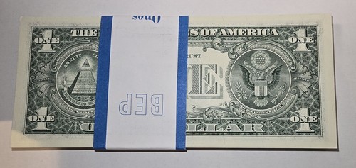 2006 $1 Philadelp (C) 100 Consecutive Uncirculated 1 Dollar Bills From BEP Brick - Picture 3 of 9