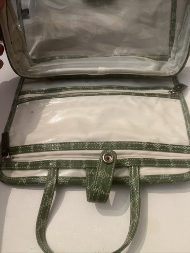 Kate Spade NEW. Green Poka Dots And Squares Travel Cosmetic Case - Picture 4 of 7
