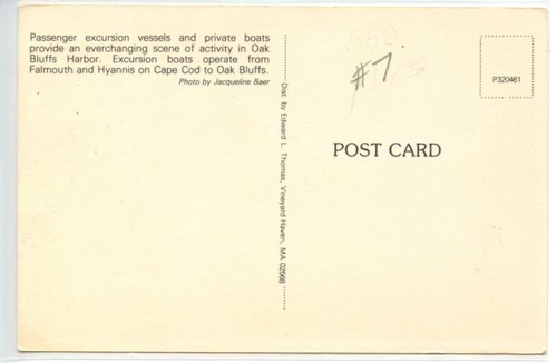 Postal Oak Bluffs Harbor Activity en Cape Cod, Massachusetts - Imagen 2 de 2