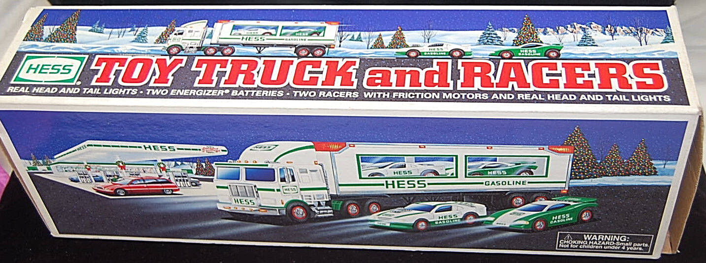 1997 Hess Toy Truck and Racers   Mint   New in Box    S6149