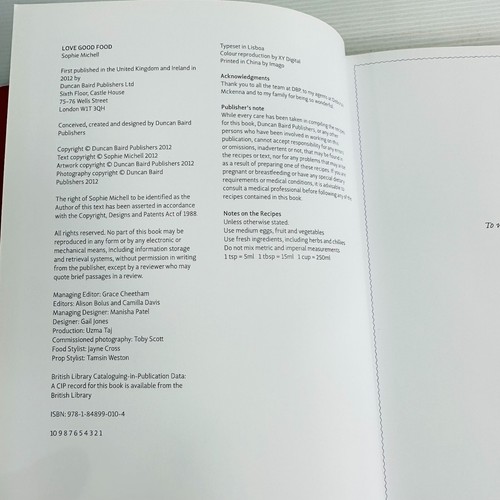 Love Good Food by Sophie Michell Hardcover Cookbook Easy Recipes Classic Cooking - Picture 7 of 13