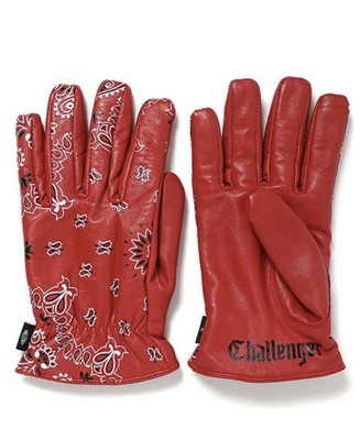CHALLENGER BANDANA LEATHER GLOVE(M)