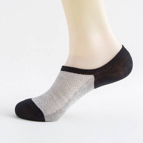 5 Pairs Mens Invisible No Show Nonslip Solid Cotton Loafer Boat Socks Low Cut C - Picture 11 of 16