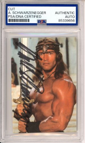 SIGNED Arnold Schwarzenegger CONAN THE BARBARIAN Photo PSA DNA COA AUTOGRAPHED