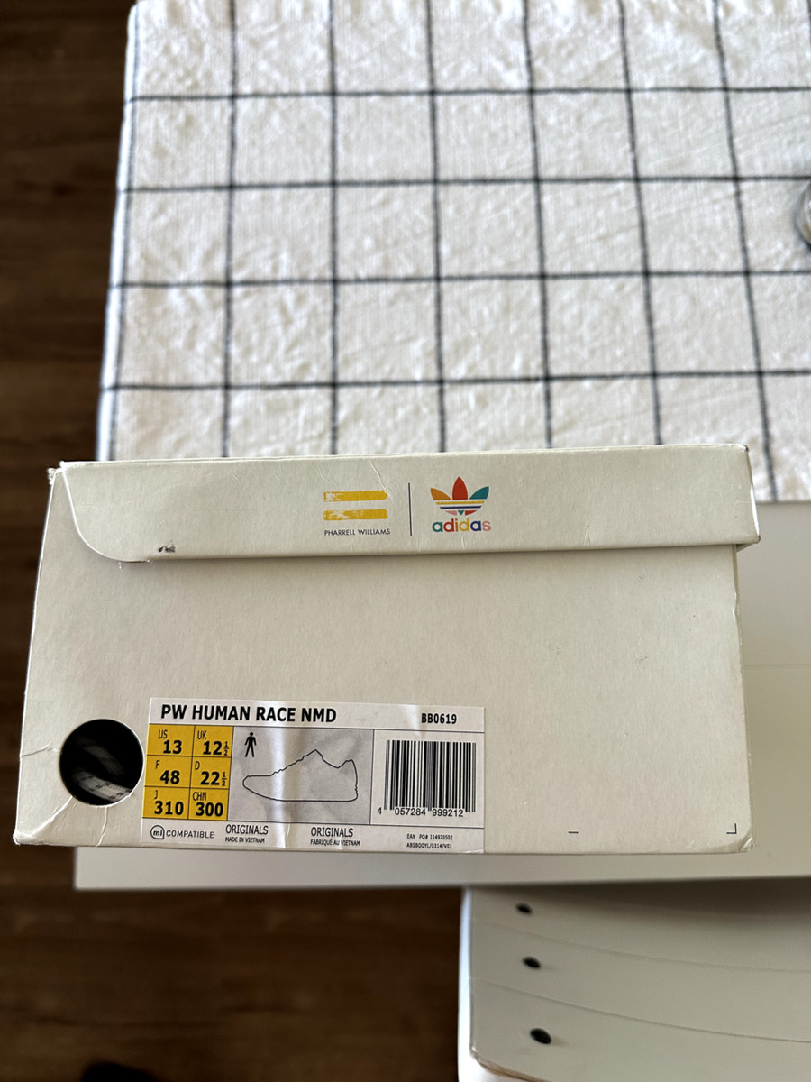 Adidas NMD Human Race x Pharrell 2016 Size US 13 BB0619 Yellow