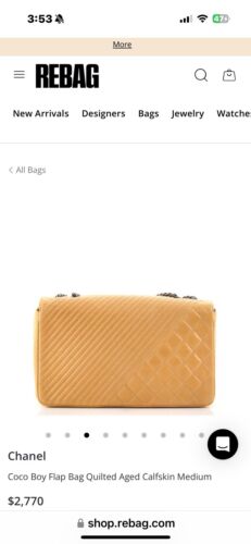 Coco Boy Flap Bag Quilted Aged Calfskin Medium - Picture 3 of 7