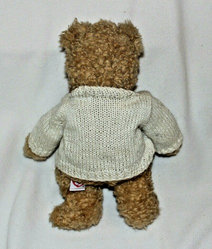 Suéter TY Clásico "BABY CURLY"" Oso de Peluche Blanco y Rojo EE. UU. 8" Sentado - Imagen 4 de 4