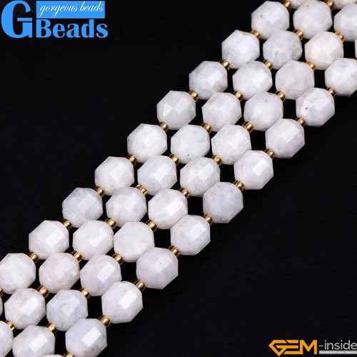 Cuentas bicónicas de piedras preciosas facetadas naturales para hacer joyas a granel 15" 8 mm 10 mm 12 mm - Imagen 13 de 68