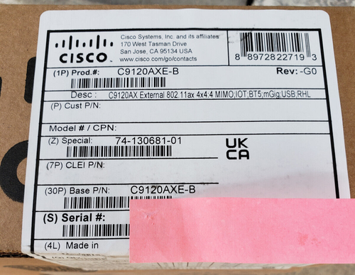 Neu Cisco C9120AXE-B Wireless Access Point (wir kaufen und verkaufen Cisco) - Bild 1 von 3