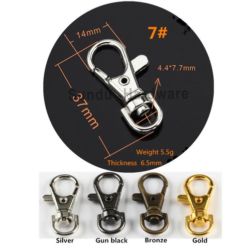 Schlüsselanhänger Drehverschluss Schlüsselband Karabinerhaken 4 Farben 10-1000 Stück - Bild 10 von 15