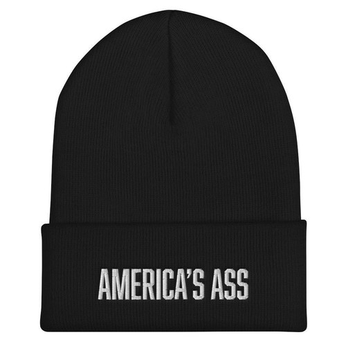 Gorro America's Ass Funny unisex con puños - Imagen 2 de 9