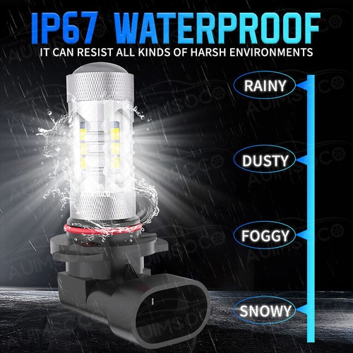 For 2017-2019 Ford F650 LED Light Bulbs Hi+Fog Light Combo Super White 4x - Picture 13 of 24