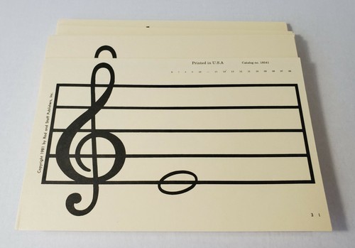 Rod and Staff Music Flash Cards 1981c 64 Two Sided Homeschool Beginners Children - Picture 3 of 3